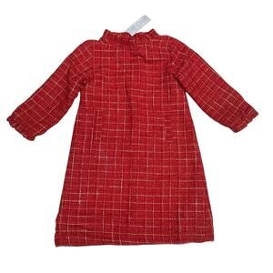 NWT The Oaks Size 8 Kate Red Tweed Dress
